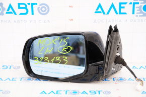 Left side mirror complete Acura MDX 14-16 12 pins, turn signal, black