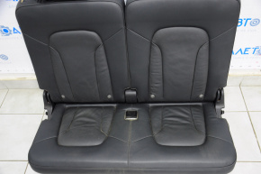 Rear row of seats 3 row Audi Q7 4L 10-15 leather black