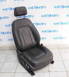 Passenger seat Audi Q7 4L 10-15 with airbag, electric, heated, leather black