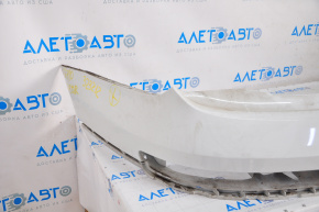Rear bumper bare upper part Audi Q7 4L 10-15 white, with absorber