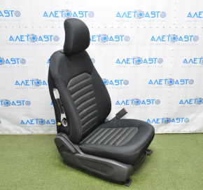 Passenger seat Ford Fusion mk5 13-15 without airbag, mechanical, cloth black white stitching