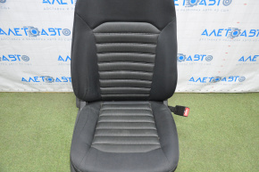 Passenger seat Ford Fusion mk5 13-15 without airbag, mechanical, cloth black white stitching