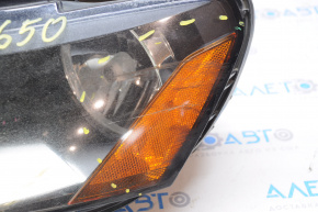 Headlight front left VW Passat b7 12-15 USA bare halogen broken crepe for polishing scratches