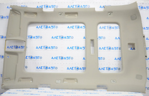 Audi Q7 4L 10-15 headlining under sunroof, grey, dented, needs cleaning, fabric has peeled off