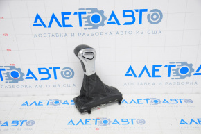Gear knob Audi Q7 4L 10-15 leather, black