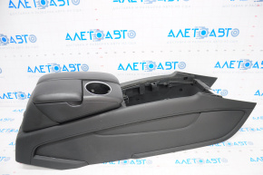 Central console armrest and cup holders Audi Q7 4L 10-14 black
