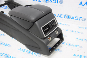 Central console armrest and cup holders Audi Q7 4L 10-14 black