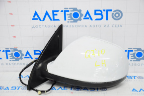 Left side mirror complete Audi Q7 4L 10-15 15 pins, auto-folding, dimming, swivel, heating, white
