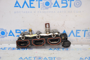 Collector intake lower part left complete Audi Q7 4L 10-15 with fuel rail and sensor