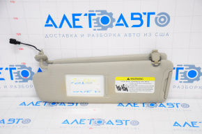 Left visor Audi Q7 4L 10-15 gray