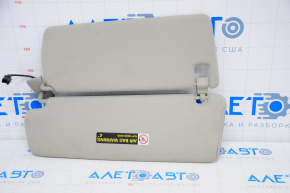 Right visor Audi Q7 4L 10-15 gray, without hook