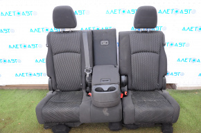 Rear row of seats 2 row Dodge Journey 11-19 cloth black, mechanical