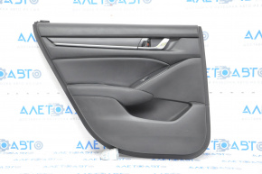 Door trim card rear left Honda Accord 18-18 black leather
