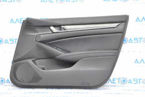 Door trim card front right Honda Accord 18-18 black leather