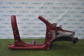Quarter front right Jeep Compass 11-16 red with central pillar