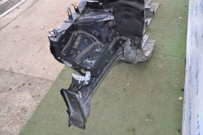 Front right quarter with center pillar Nissan Rogue 14-20 black