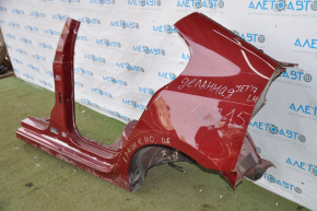 Quarter wing rear left VW Jetta 11-18 USA red sunset with B-pillar