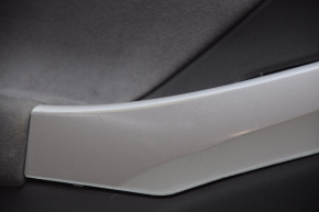 Door trim card front left Toyota Prius 30 10-11 gray with gray insert cloth, scratches, without reflector, for dry cleaning
