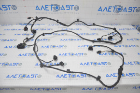 Wiring of the front bumper Audi Q7 4L 10-15 for parking sensors and fog lights