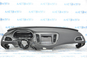 Torpedo front panel without AIRBAG Chrysler 200 15-17 black