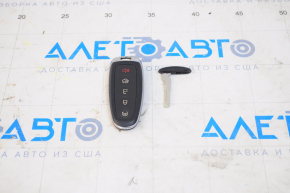Ford C-max MK2 13-18 5-button key, chrome finish