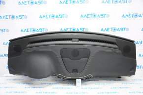 Torpedo front panel without AIRBAG Jeep Cherokee KL 14-23 black with overlay and glove compartment