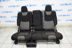 Rear row of seats 2nd row Jeep Cherokee KL 14-15 cloth black with gray inserts