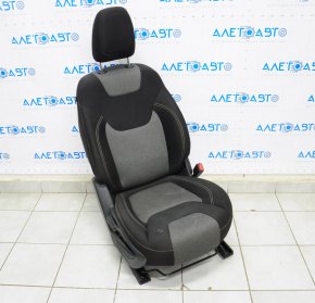 Passenger seat Jeep Cherokee KL 14-15 without airbag, mechanical, cloth black with gray inserts