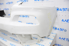 Bare front bumper upper part Jeep Cherokee KL 14-18 without parking sensors, under the plug towing hook, white