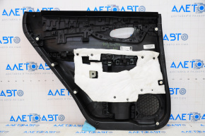 Door trim card rear right Nissan Rogue 14-16 black, carbon insert