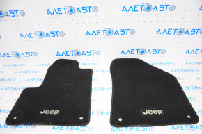 Set of floor mats for Jeep Cherokee KL 14-15 cloth black
