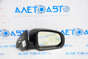 Right side mirror assembly Jeep Cherokee KL 14-18 3 pins, structure