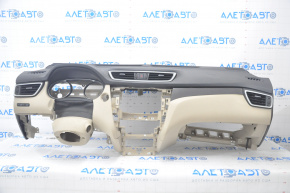 Torpedo front panel without AIRBAG Nissan Rogue 14-20 beige