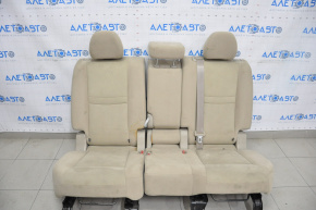 Rear row of seats 2 row Nissan Rogue 14-16 cloth beige