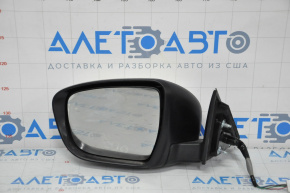 Left side mirror complete Nissan Rogue 14-16 5 pins, turn signal, white QAB