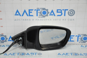 Side mirror right complete Nissan Rogue 14-16 5 pins, turn signal, white QAB
