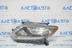 Headlight front left Nissan Rogue 14-16 bare halogen, water damage