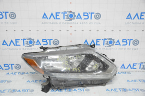 Headlight front right Nissan Rogue 14-16 bare halogen, water damage