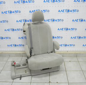 Rear row of seats left 2nd row Toyota Sienna 11-14 velour gray, for 7 seats, for dry cleaning