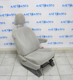 Passenger seat Toyota Sienna 11-14 without airbag, mechanical, velour, gray, for dry cleaning