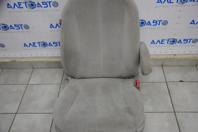 Passenger seat Toyota Sienna 11-14 without airbag, mechanical, velour, gray, for dry cleaning