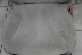 Passenger seat Toyota Sienna 11-14 without airbag, mechanical, velour, gray, for dry cleaning
