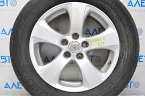 Wheel disk R17 Toyota Sienna 11-20 light curb