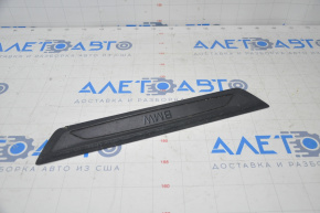Door sill trim front left outer BMW 3 F30 12-18 black, broken fastening, tear