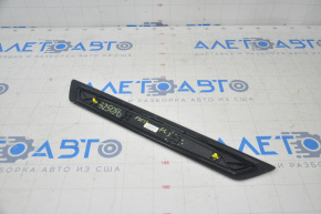Door sill trim front left outer BMW 3 F30 12-18 black, broken fastening, tear