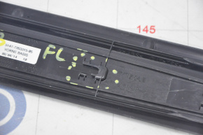 Door sill trim front left outer BMW 3 F30 12-18 black, broken fastening, tear