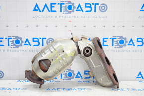 Exhaust manifold rear with catalytic converter Lexus RX350 10-15