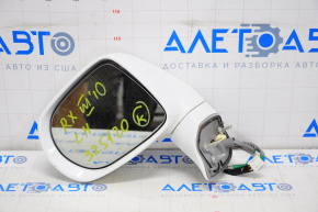 Left side mirror complete Lexus RX350 RX450h 10-12 14 pins, auto-dimming, turn signal, white
