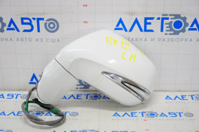Left side mirror complete Lexus RX350 RX450h 10-12 14 pins, auto-dimming, turn signal, white