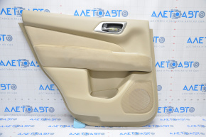 Door trim card rear left Nissan Pathfinder 13-16 cloth beige, for cleaning